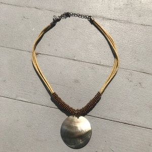 Lia Sophia iridescent shell necklace